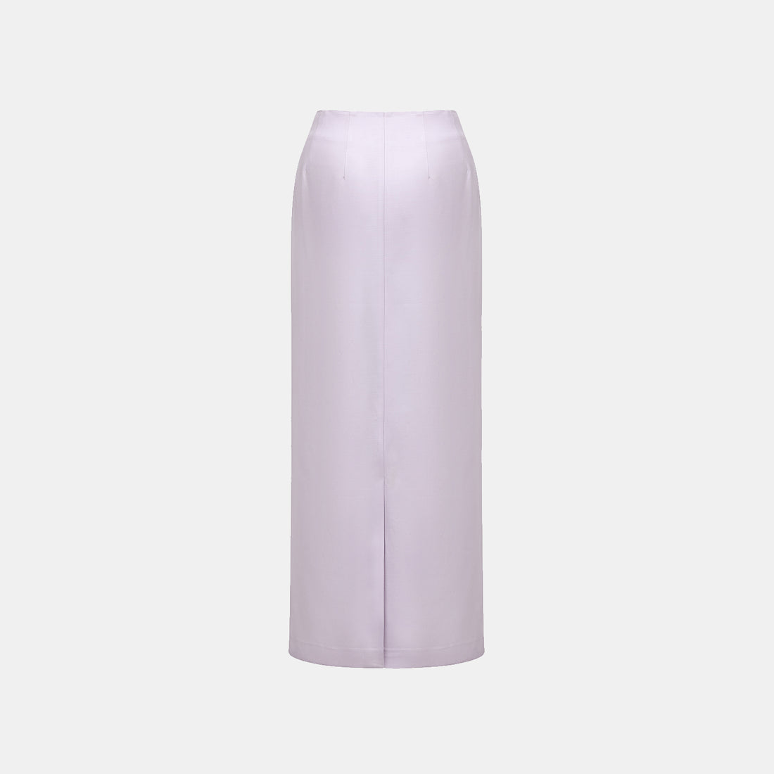 "Speak Sleek" Luxe Lightweight Linen Acetate Pencil Skirt—Lilac