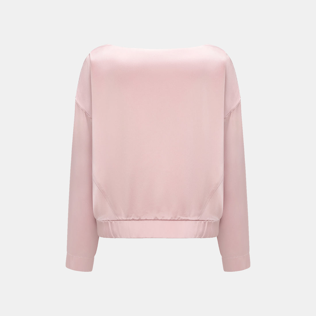 “Easy Go Chic.” Satin Acetate Lounge Suit—Pink