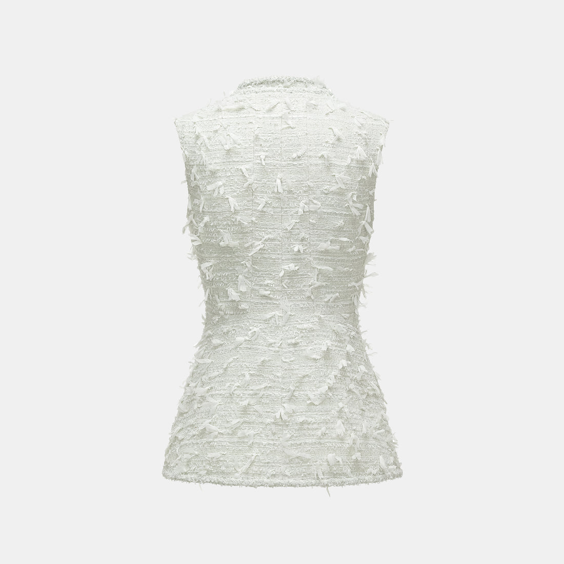 "Spring" Lightweight Tweed Three-Dimensional Tailoring Light Chinese Style Vest Top - Xiangzhu Late Spring