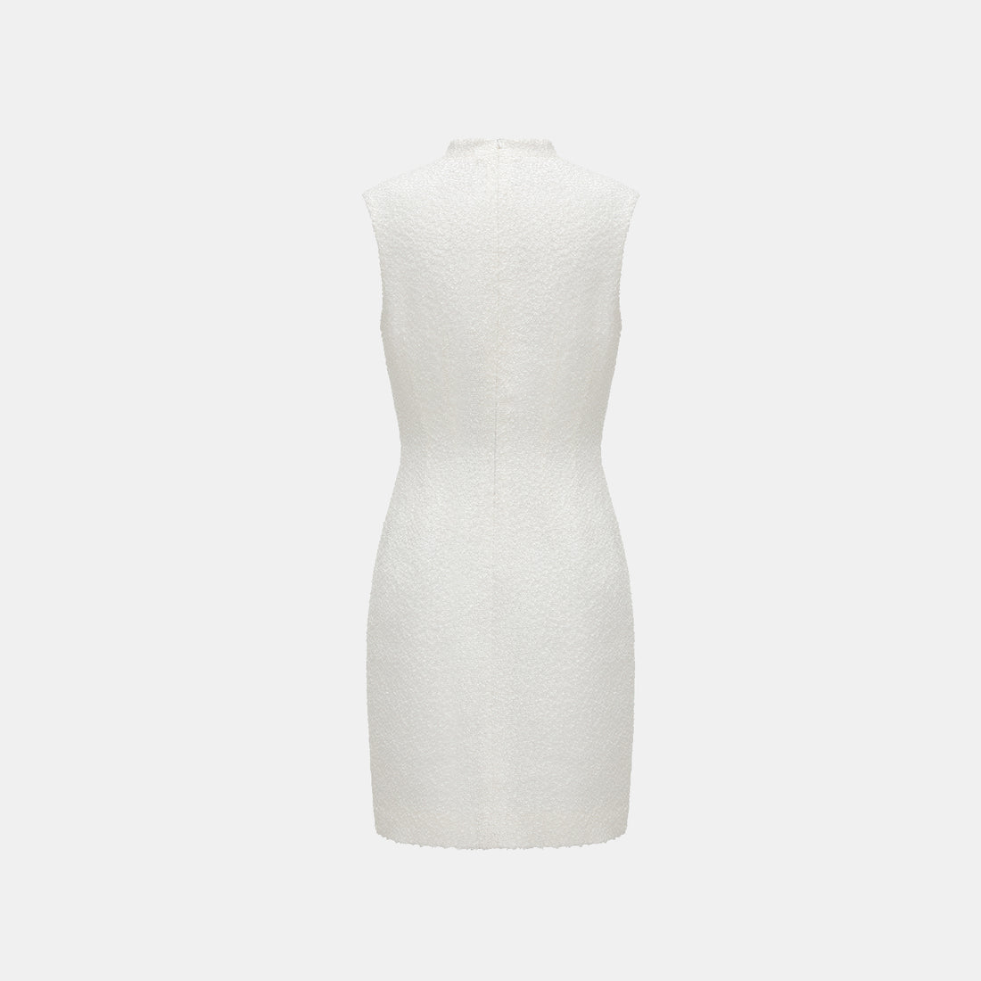 Italian special craft tweed three-dimensional tailoring fit cheongsam dress