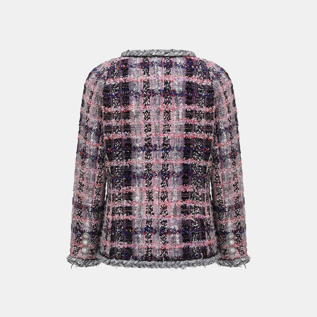 "Brunch at Ritz." Wool Tweed Classic No.4 Jacket—Cosmic Macaron