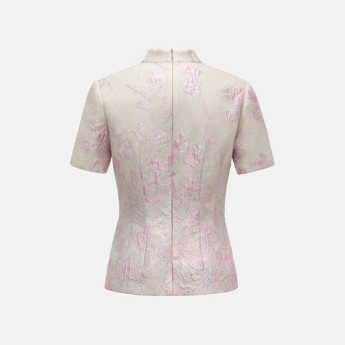 "Spring" jacquard light Chinese style top - floating light cherry blossoms