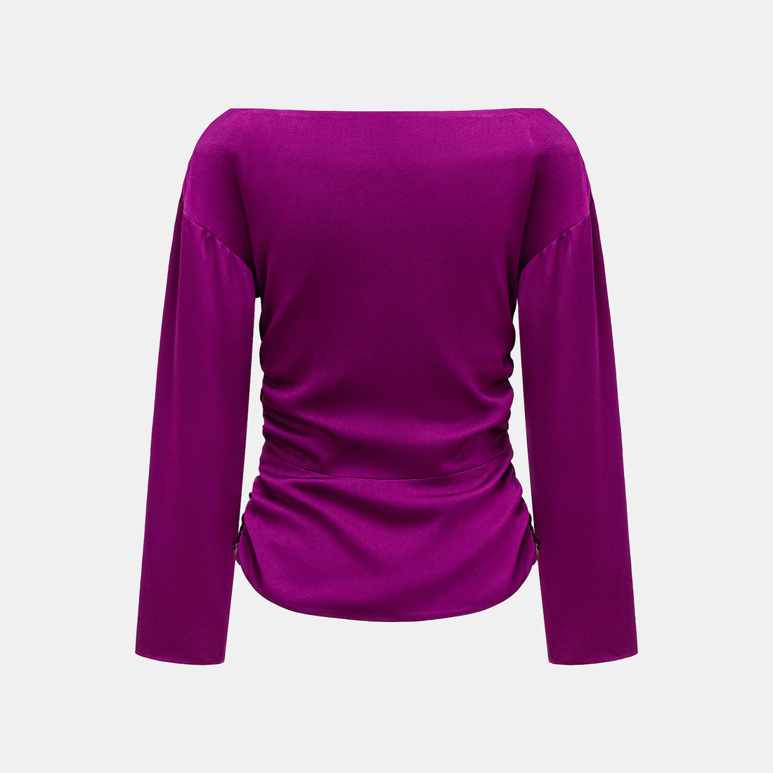 “Mayfair Datenight.” Crystal scale acetate Hepburn collar top - pink