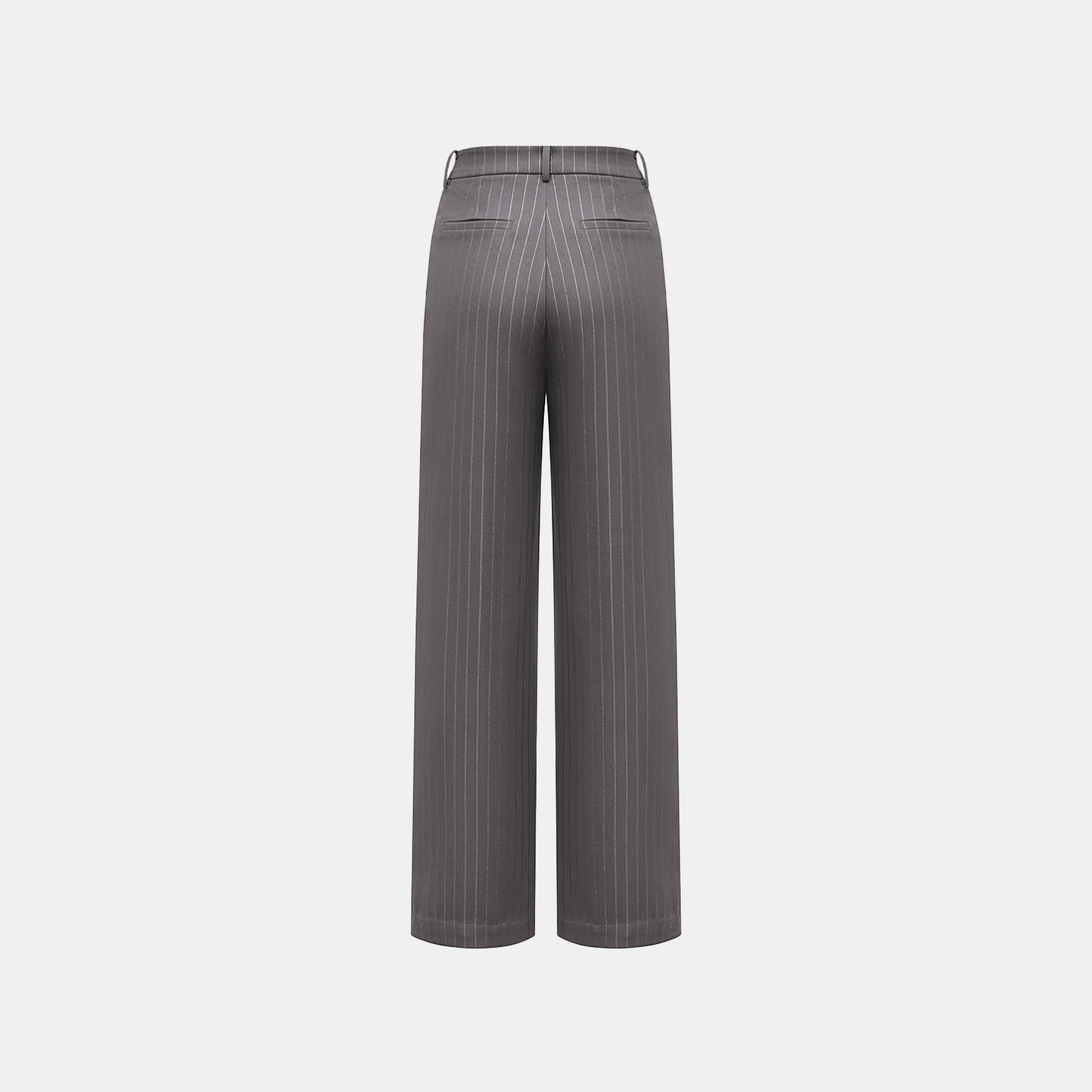 "Speak Sleek." 銀織工藝直條西裝長褲—Urban Reverie藝境漫游