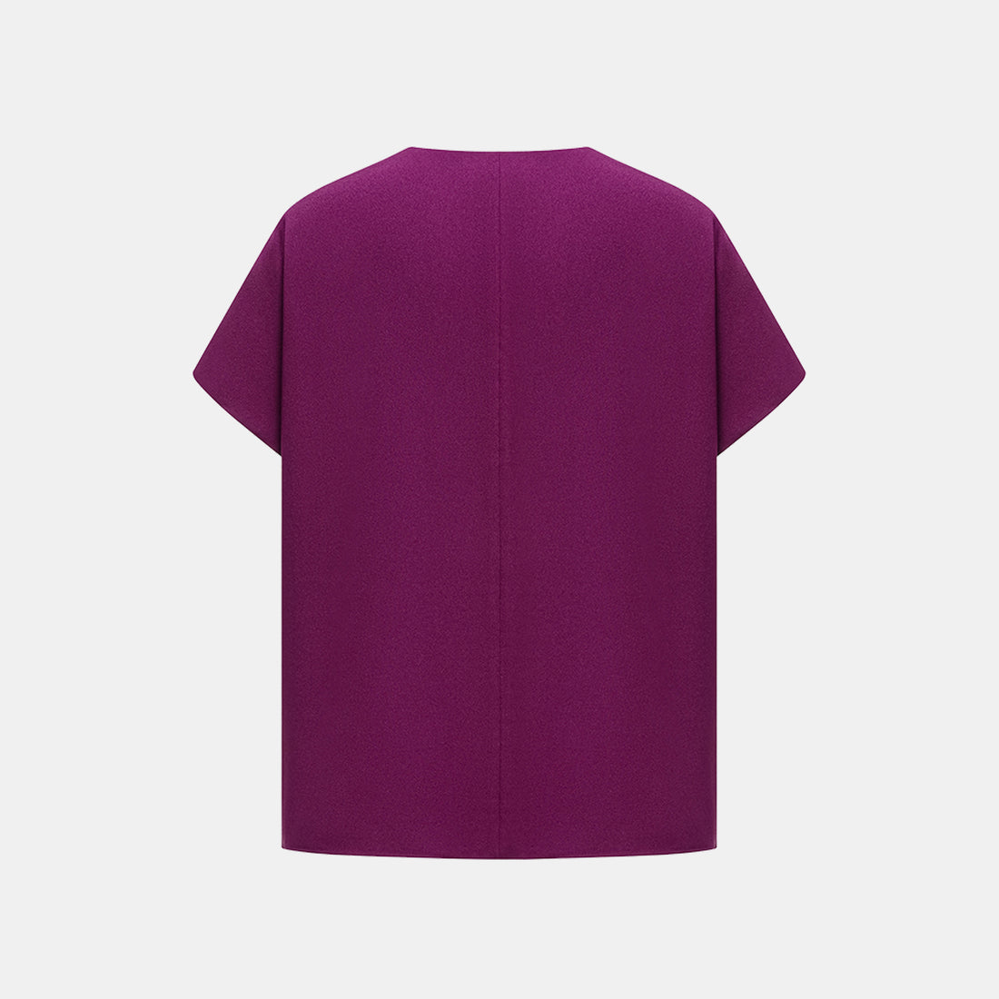 "Autumn" Light Chinese Style Short Sleeve Shirt - Purple