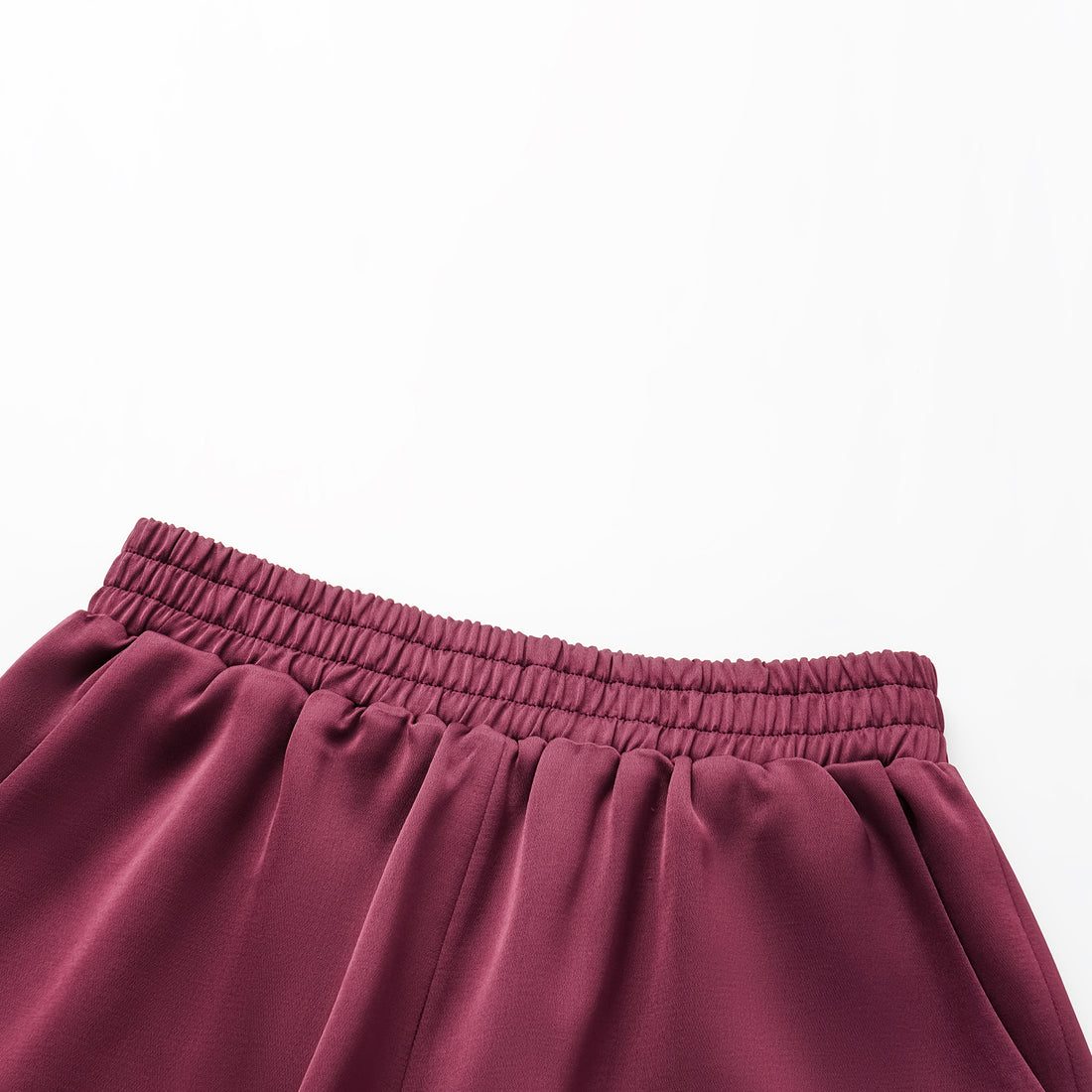 "Easy-go Chic" Heavy Acetate Lounge Shorts - Velvet Purple