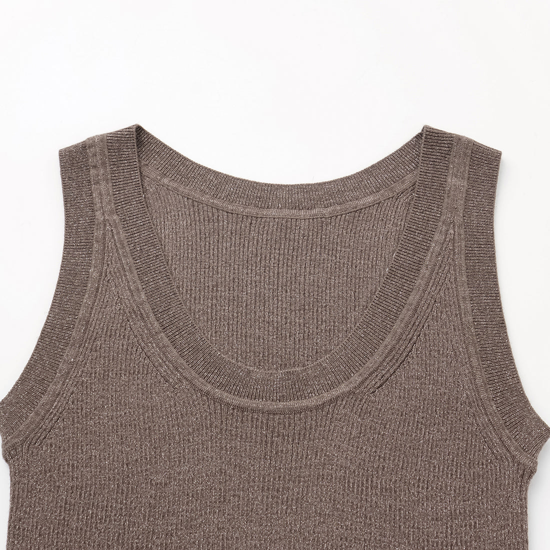 "Summer Diary" Cool Triacetate Cashmere Knit Vest—Dusk