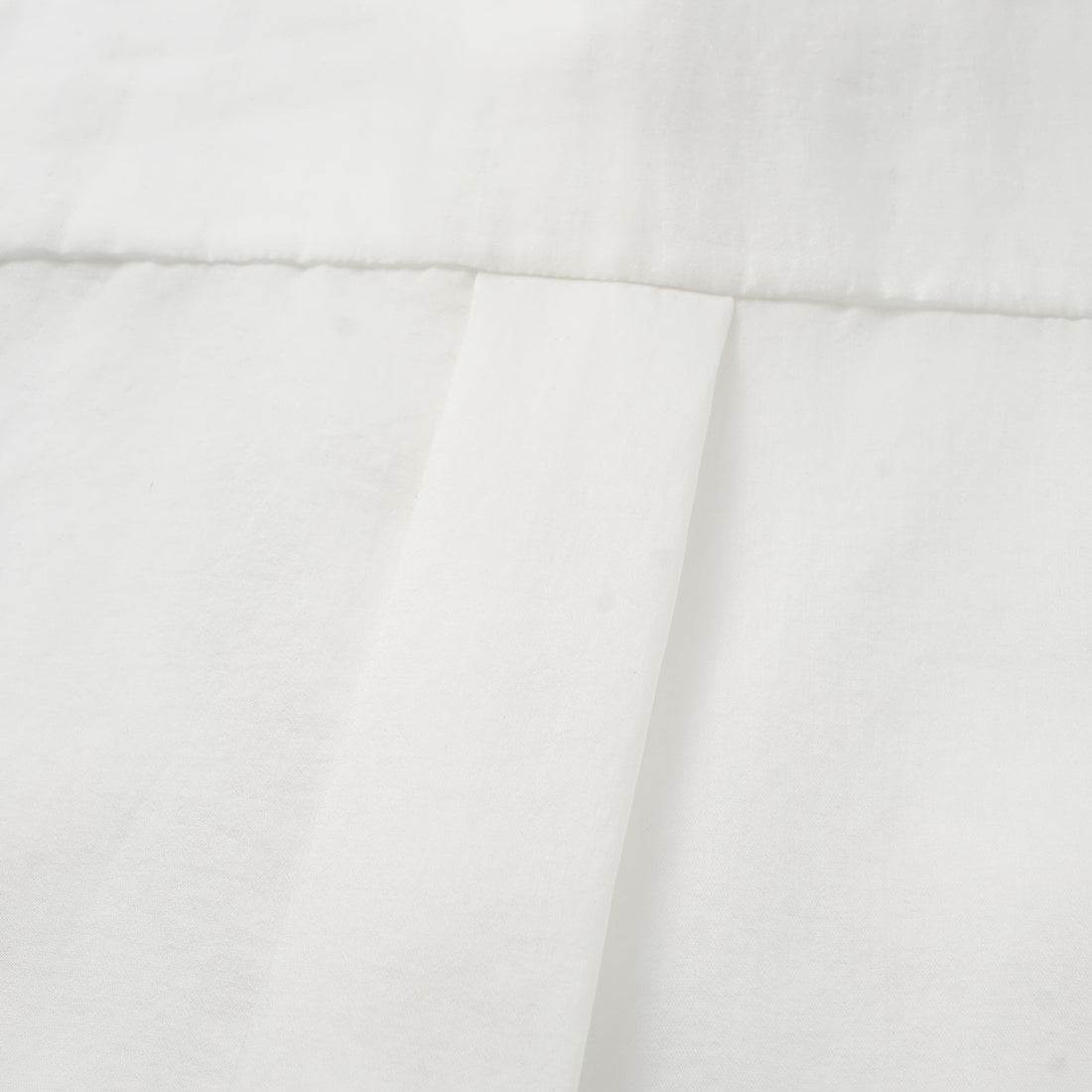 "Intellectual Moment" Tencel Satin Chiffon Oversized Shirt - Simple White