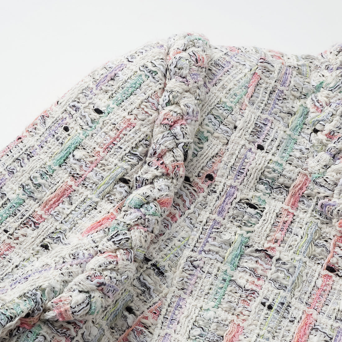 "Arcade of CherJoy Atelier." French summer light tweed high-end custom three-dimensional tailoring jacket