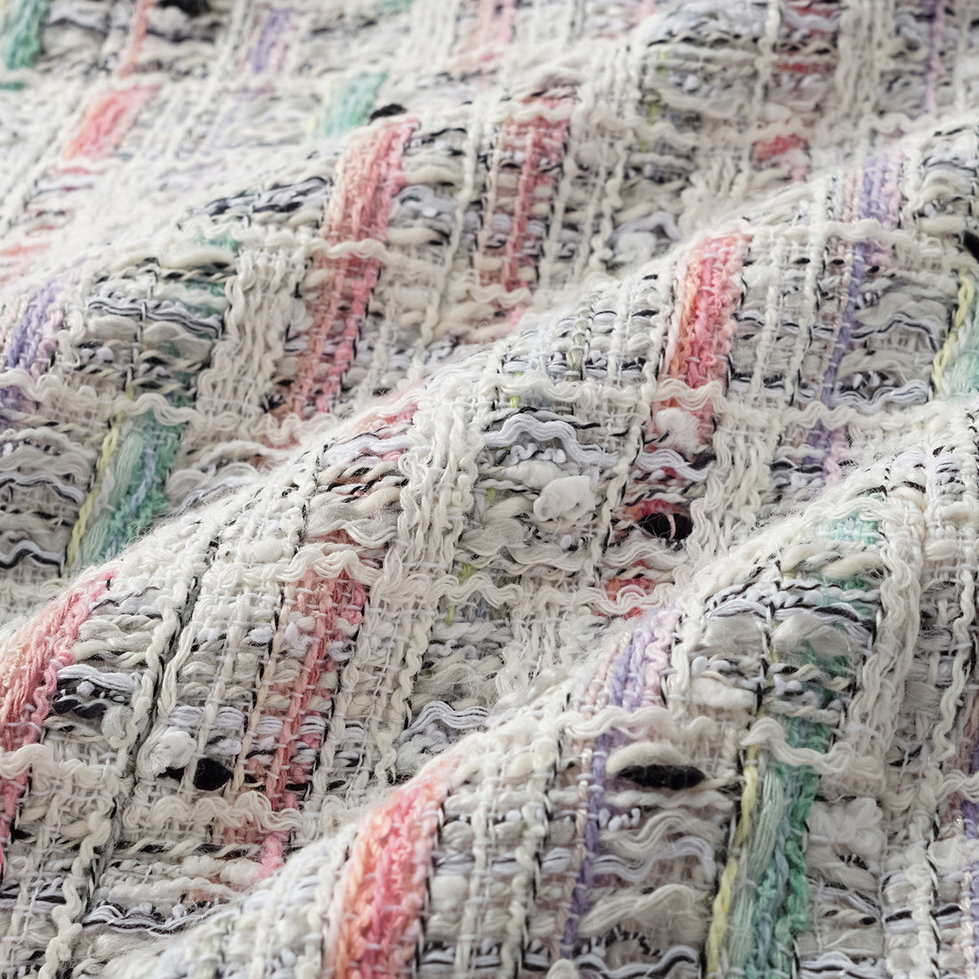 "Arcade of CherJoy Atelier." French summer light tweed high-end custom three-dimensional tailoring jacket