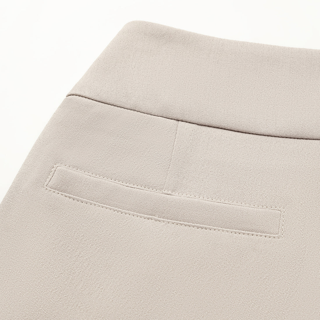 "Autumn Diary" Korean super stretch drape fabric waist trousers - gray and white