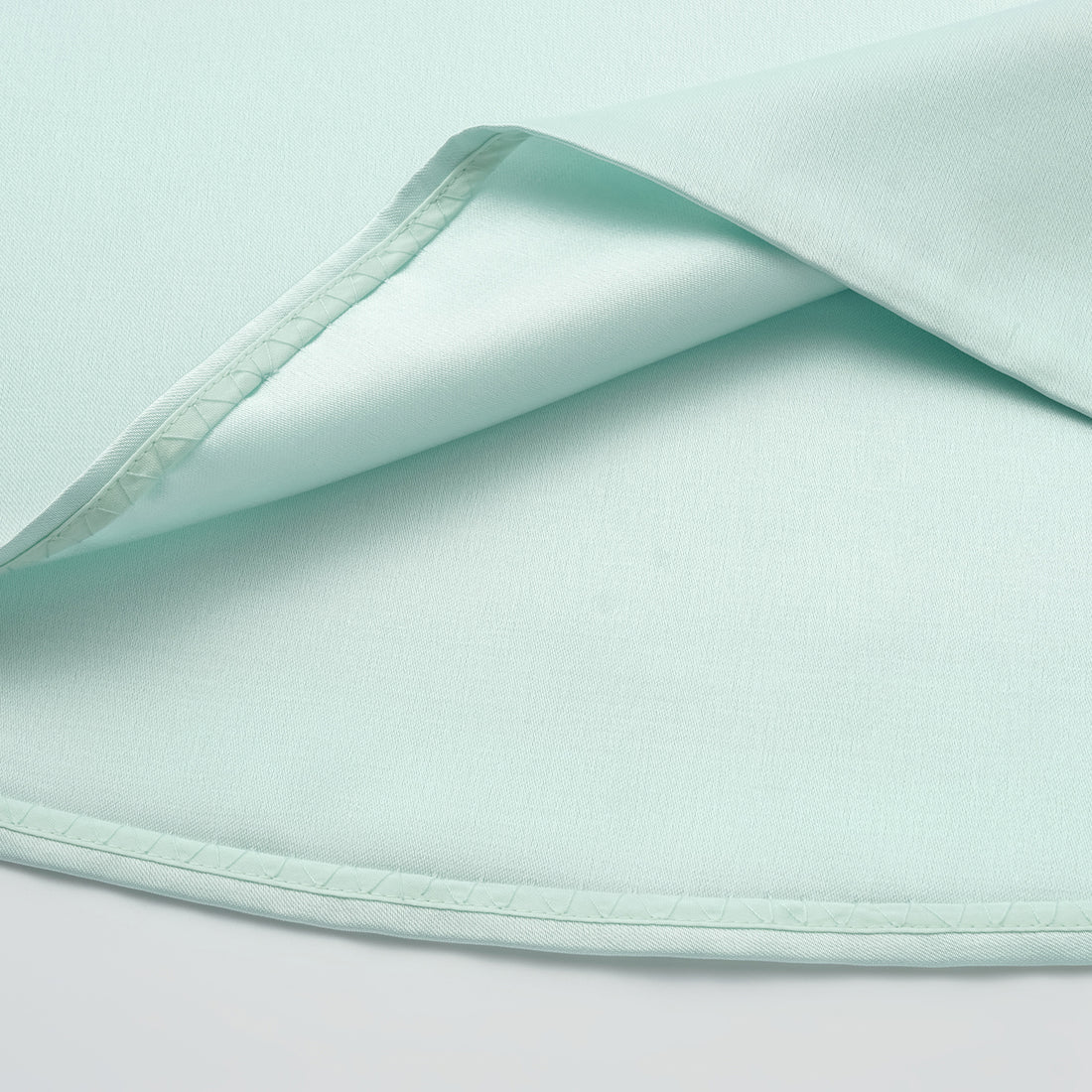 "Weekend at Monaco." Heavy Satin Panelled Tank Top — Mint