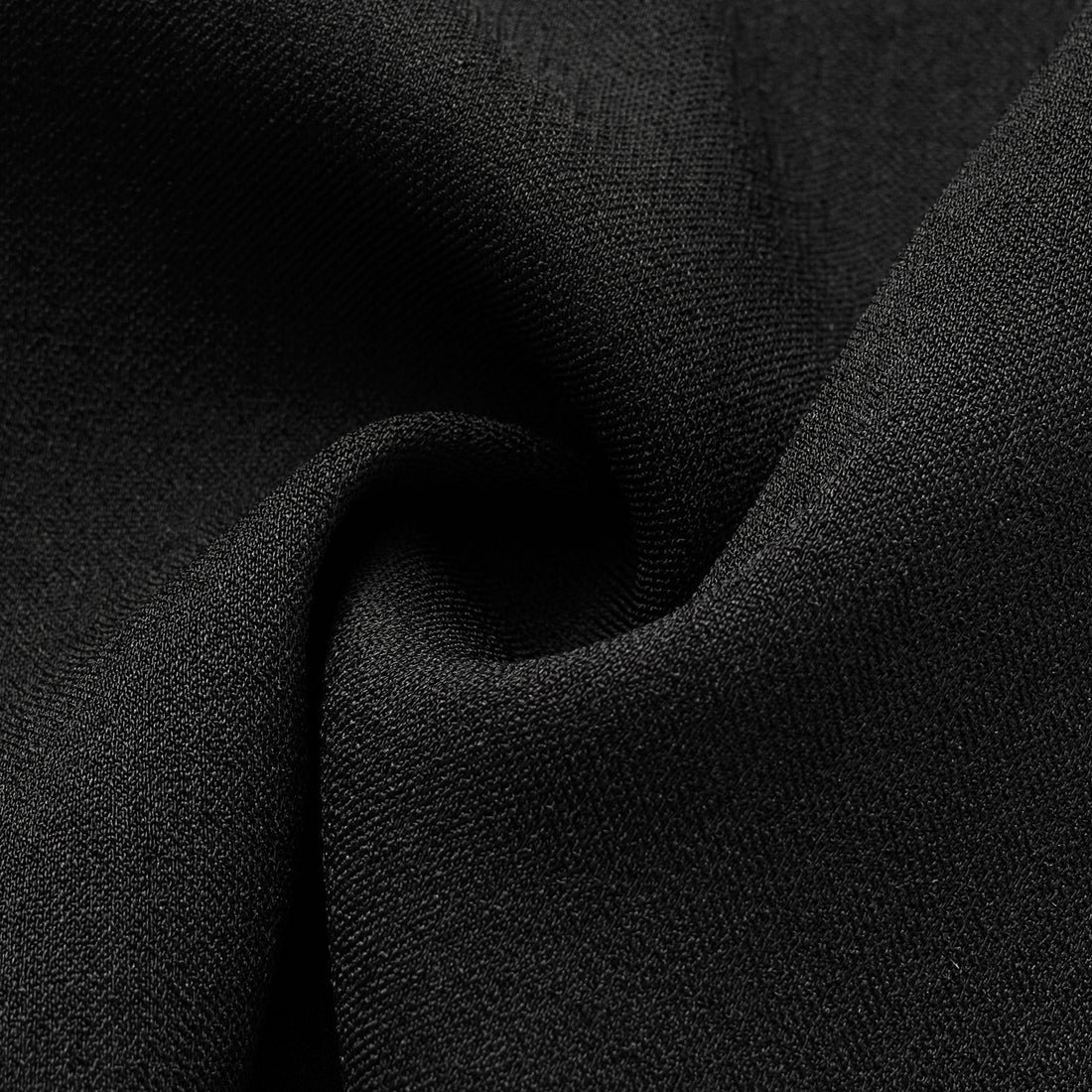 "Autumn Diary" Korean super stretch drape texture fabric waist trousers - black