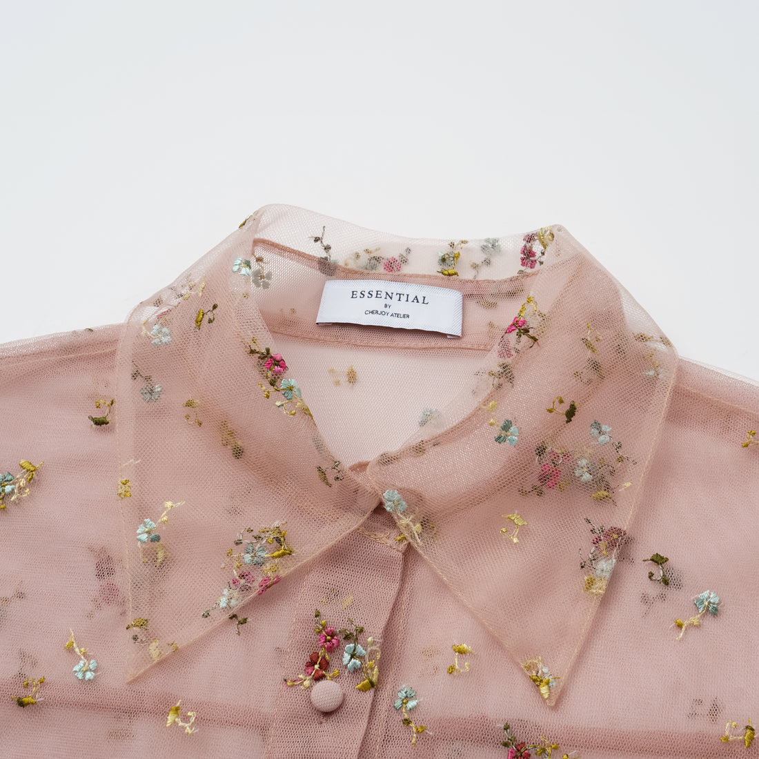 "Quiet Mastery" French top embroidered shirt - Huajianyou