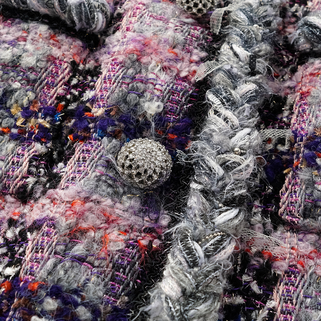 "Brunch at Ritz." Wool Tweed Classic No.4 Jacket—Cosmic Macaron
