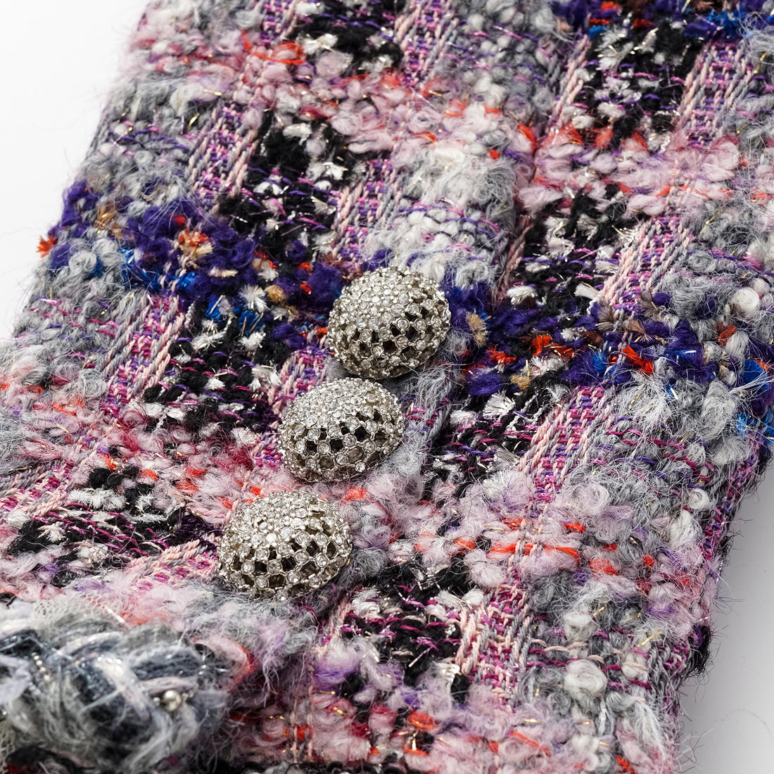 "Brunch at Ritz." Wool Tweed Classic No.4 Jacket—Cosmic Macaron