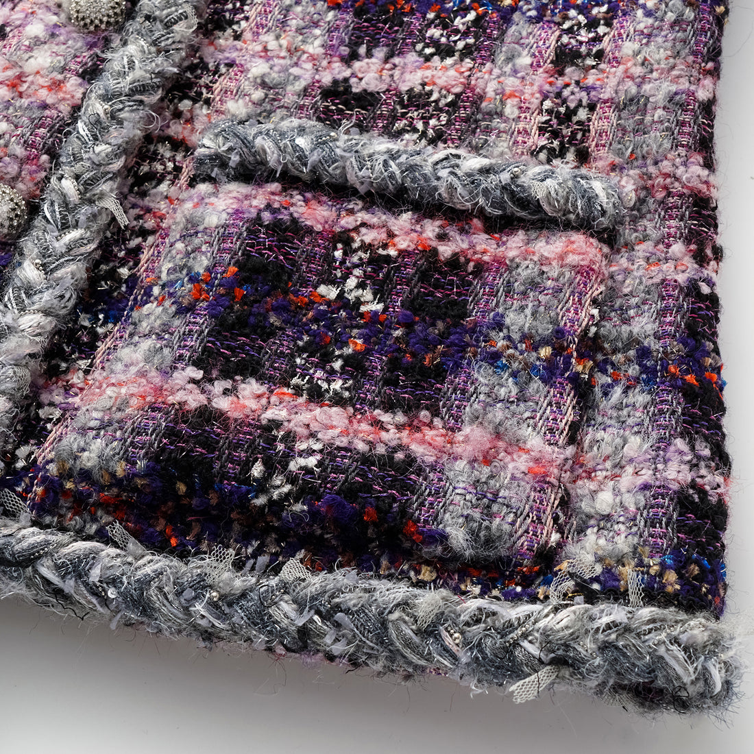 "Brunch at Ritz." Wool Tweed Classic No.4 Jacket—Cosmic Macaron