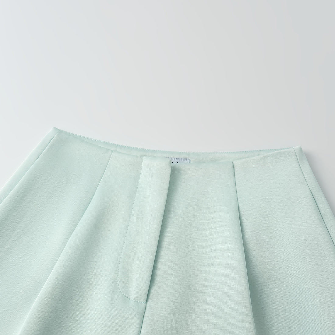 "Weekend at Monaco." Heavy Satin Shorts — Mint