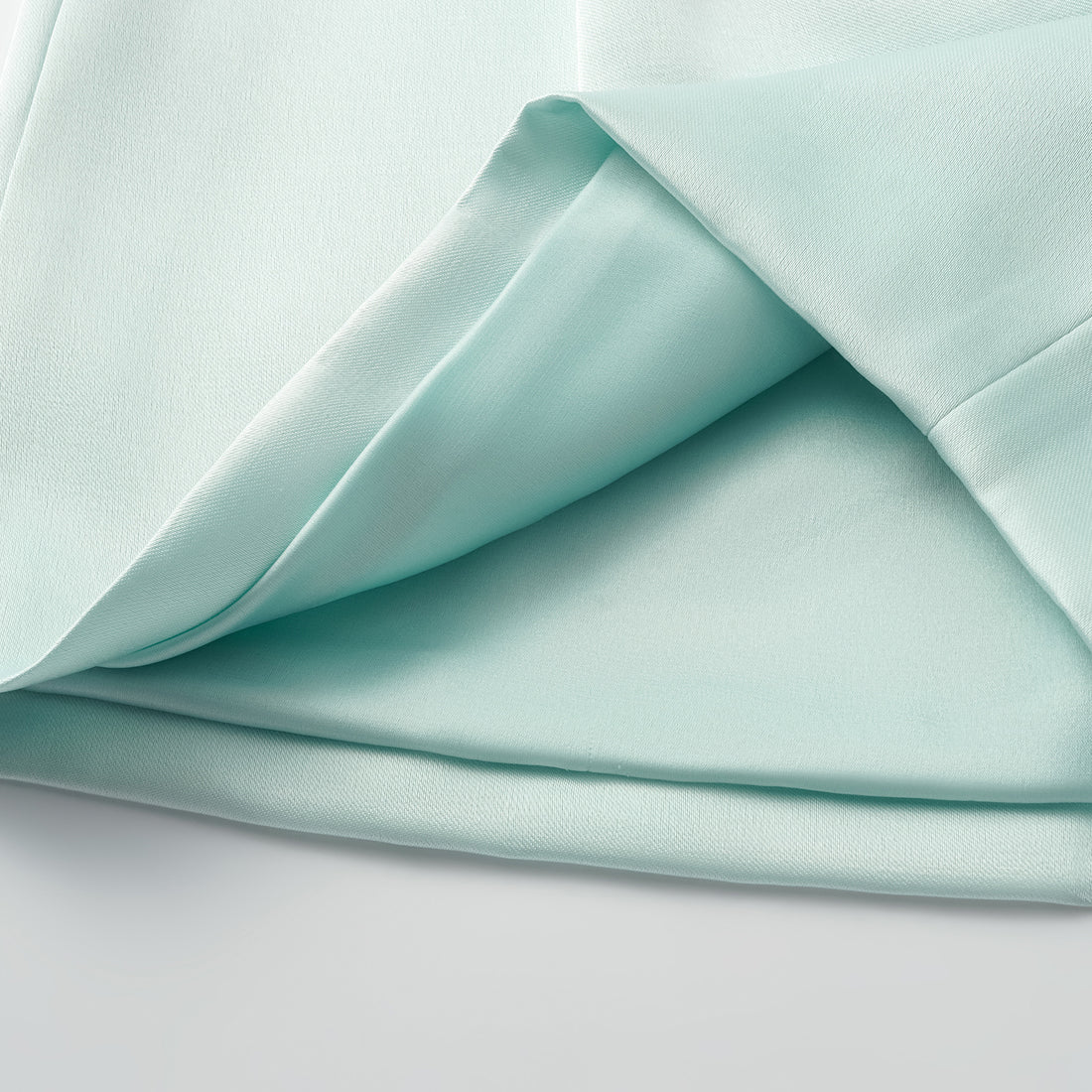 "Weekend at Monaco." Heavy Satin Shorts — Mint