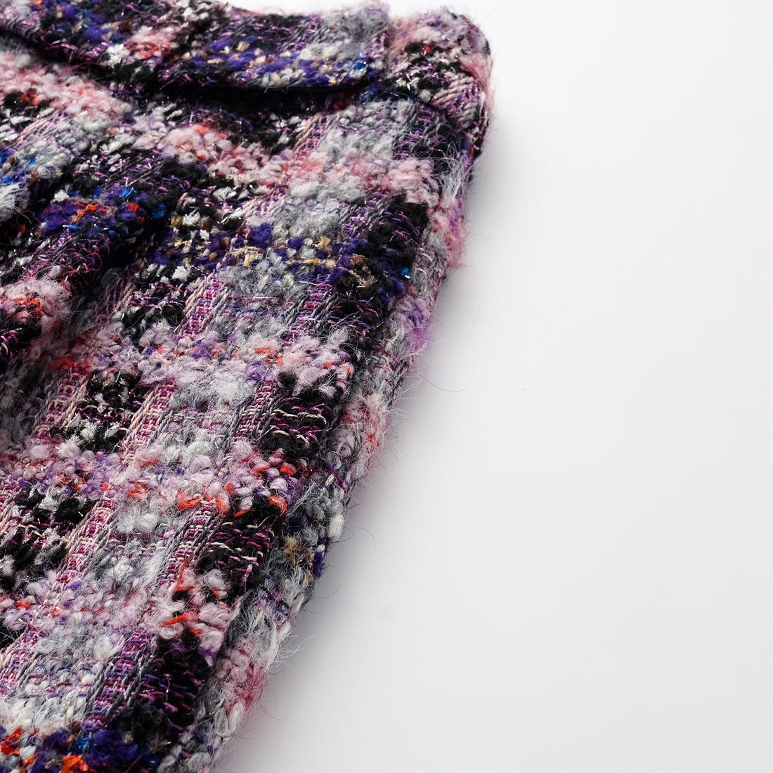 "Brunch at Ritz." Wool Tweed Shorts—Cosmic Macaron