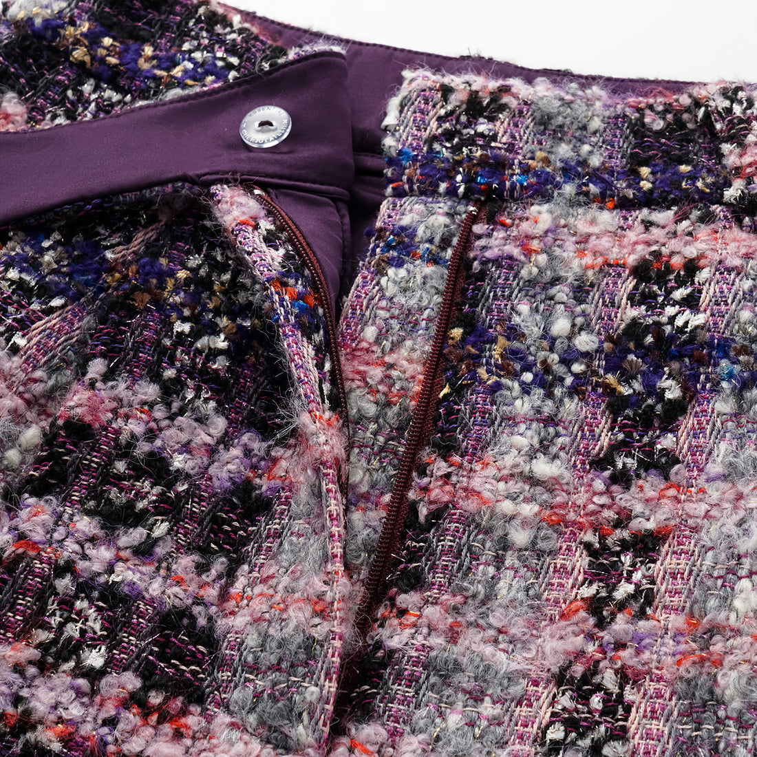 "Brunch at Ritz." Wool Tweed Shorts—Cosmic Macaron