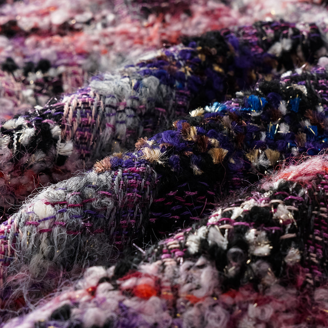 "Brunch at Ritz." Wool Tweed Shorts—Cosmic Macaron