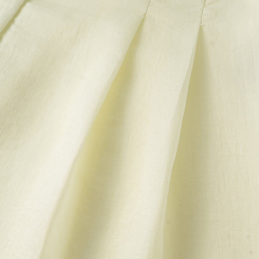 "Intellectual Moment" Tencel Satin Chiffon Shorts - Goose Yellow