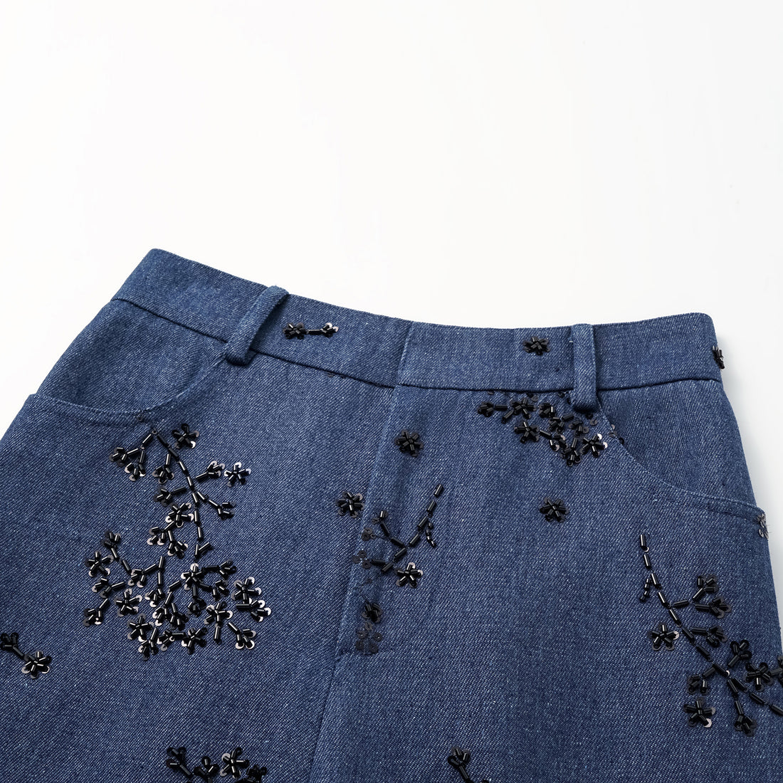 "Spring" Italian Beaded Cropped Pants