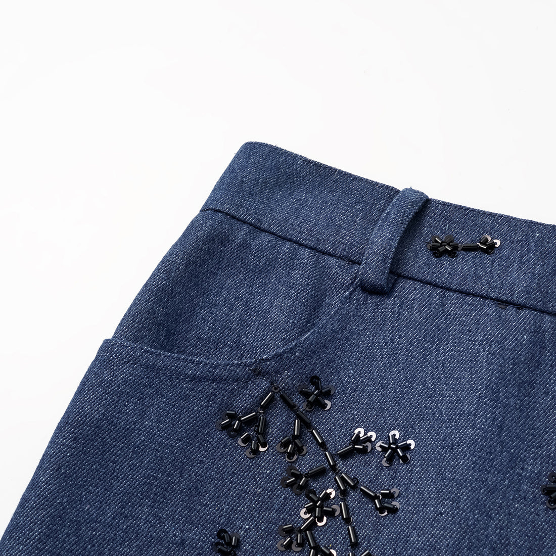 "Spring" Italian Beaded Cropped Pants