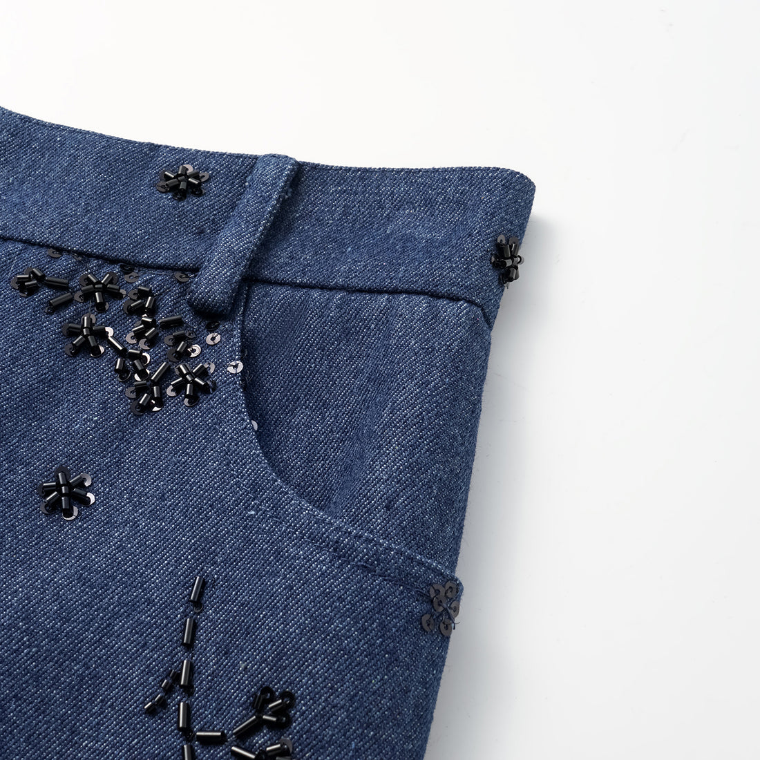 "Spring" Italian Beaded Cropped Pants