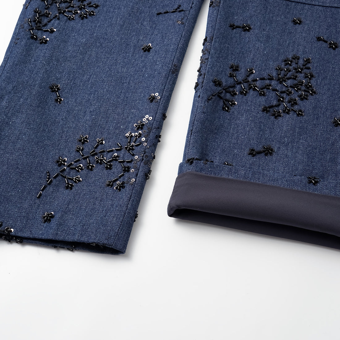 "Spring" Italian Beaded Cropped Pants