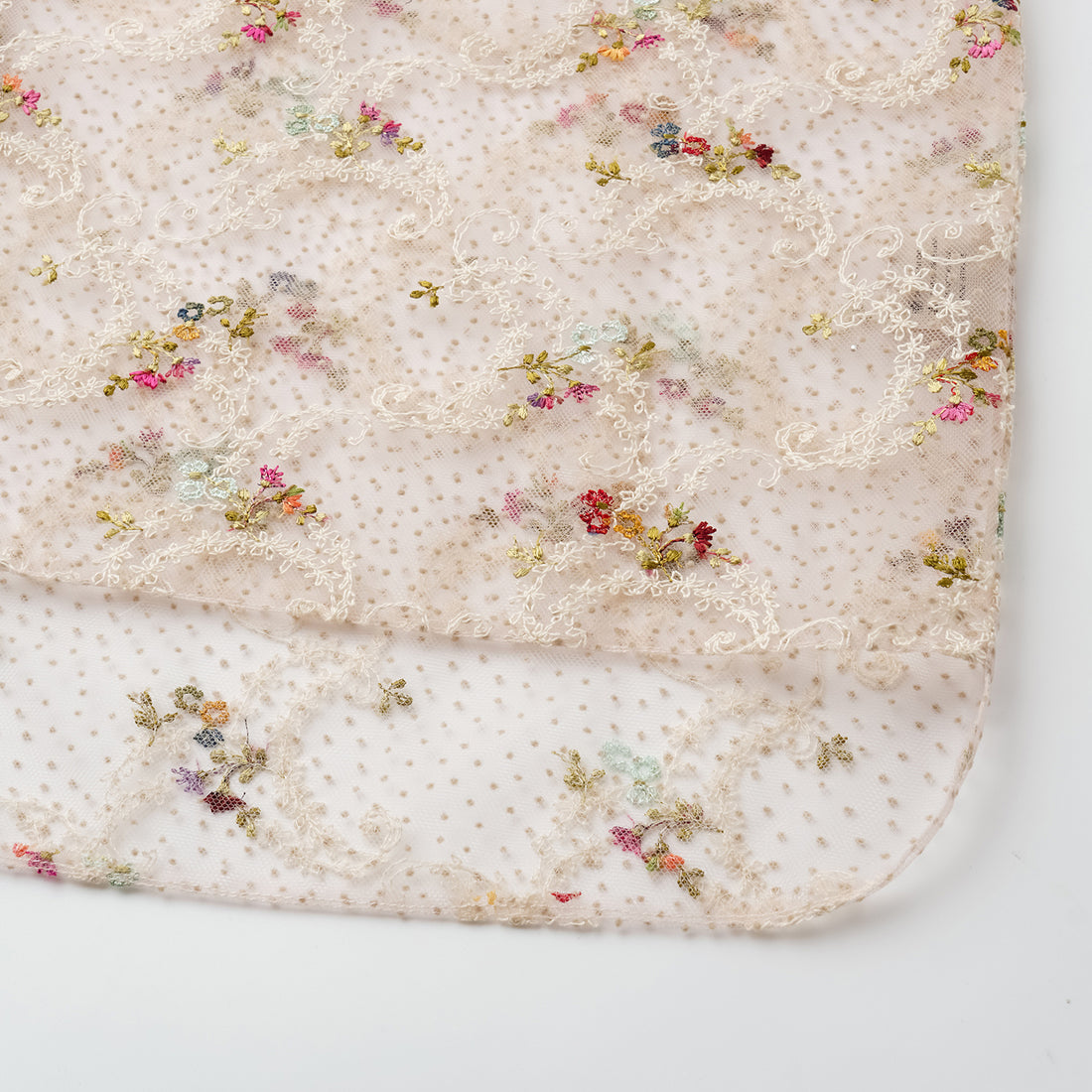 "春裳雅集"法國立體刺繡蕾絲輕國風短袖上衣—Solstice Bloomflare夏夢煙花
