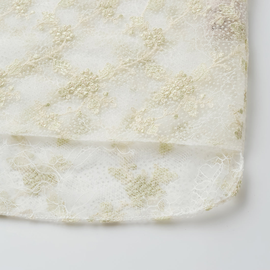 "春裳雅集"法國立體刺繡蕾絲輕國風短袖上衣—Verdant South拾翠江南