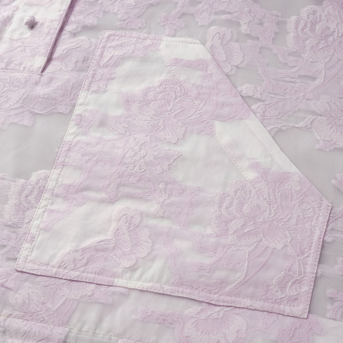 "Spring Outing" Jacquard Hooded Drawstring Top - Lotus Fragrance