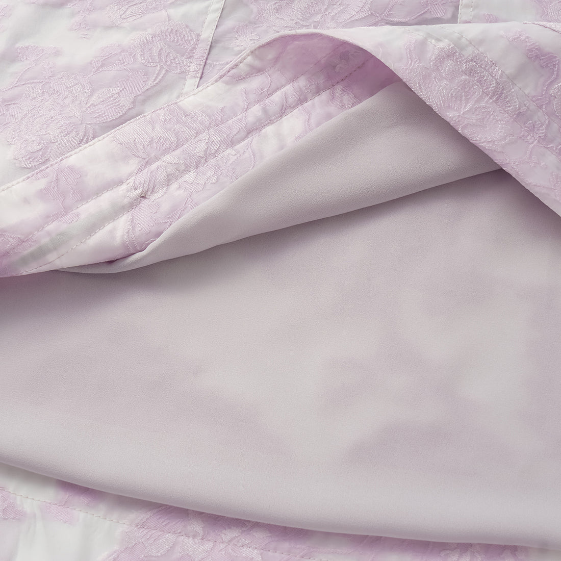 "Spring Outing" Jacquard Hooded Drawstring Top - Lotus Fragrance