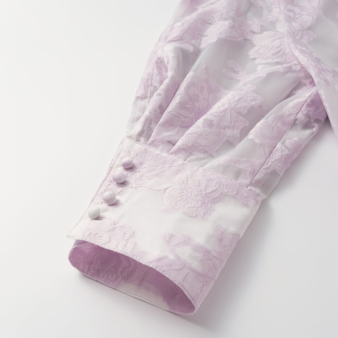 "Spring Outing" Jacquard Hooded Drawstring Top - Lotus Fragrance