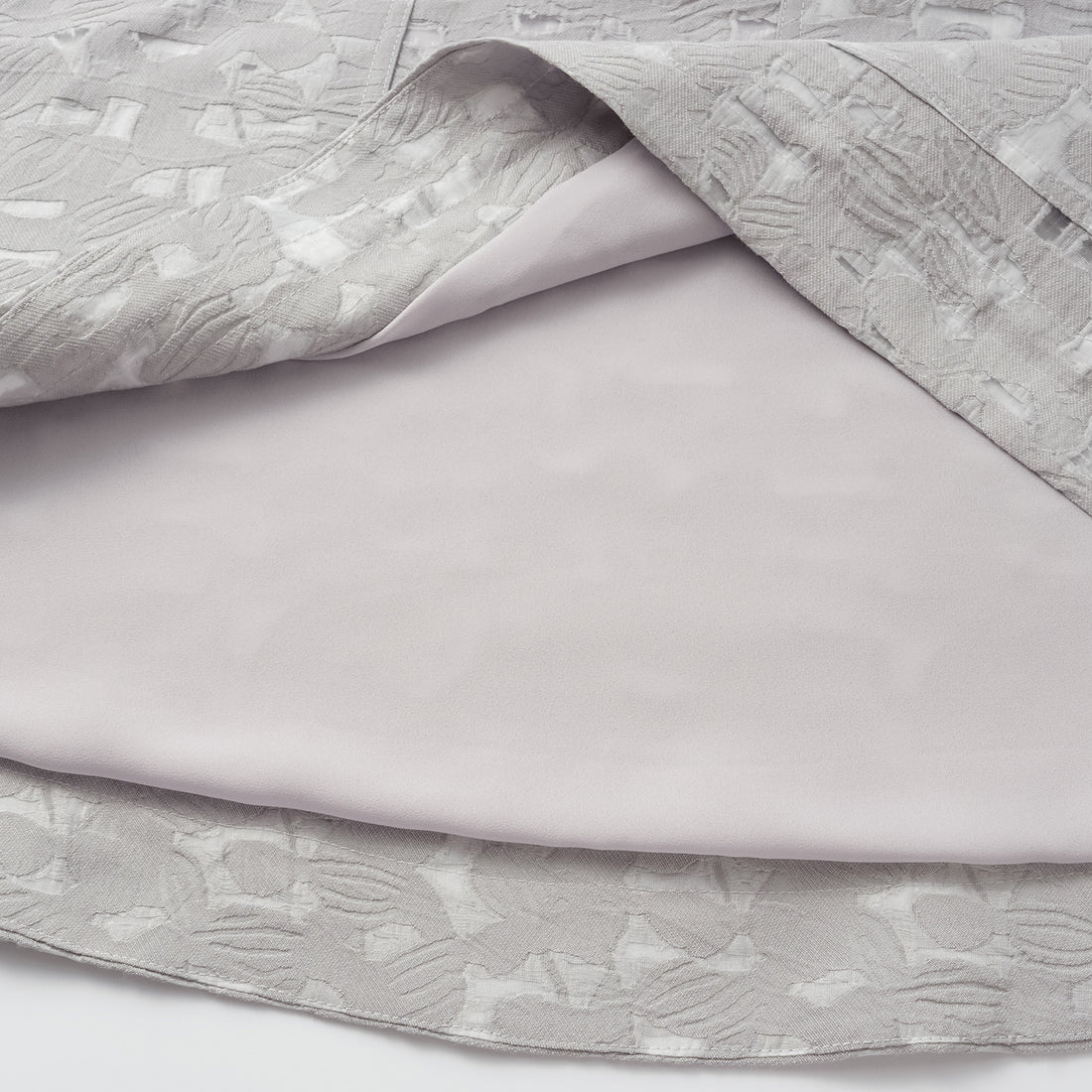 "Spring Outing" Jacquard Hooded Drawstring Top - Silver Lake
