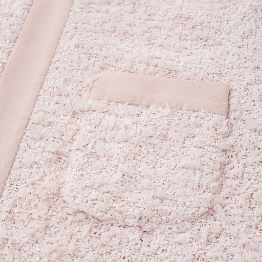 "Breeze boucle" Italian texture light tweed No.10 jacket—When Petals Fall