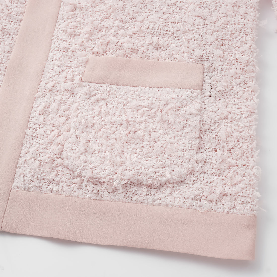 "Breeze boucle" Italian texture light tweed No.10 jacket—When Petals Fall