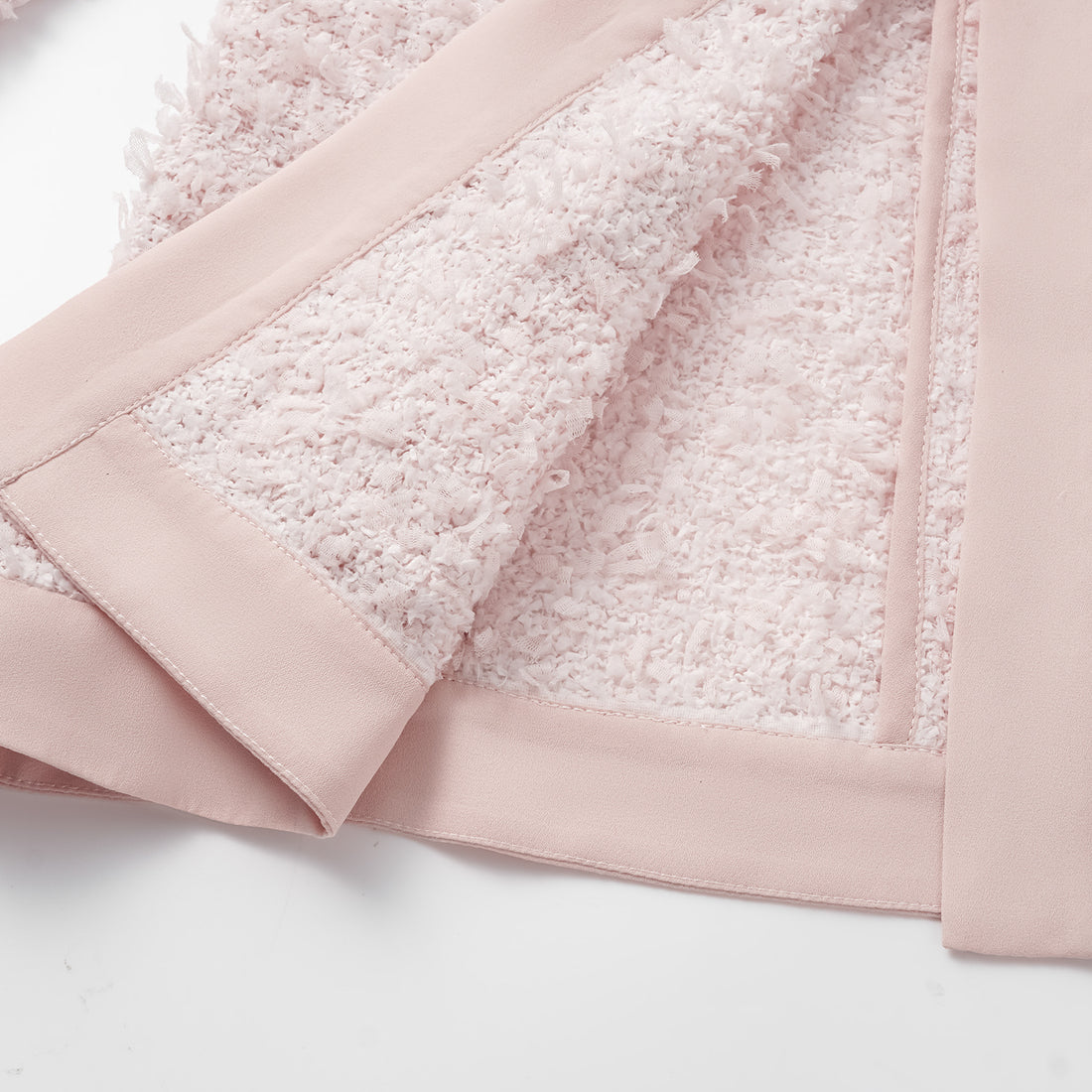 "Breeze boucle" Italian texture light tweed No.10 jacket—When Petals Fall