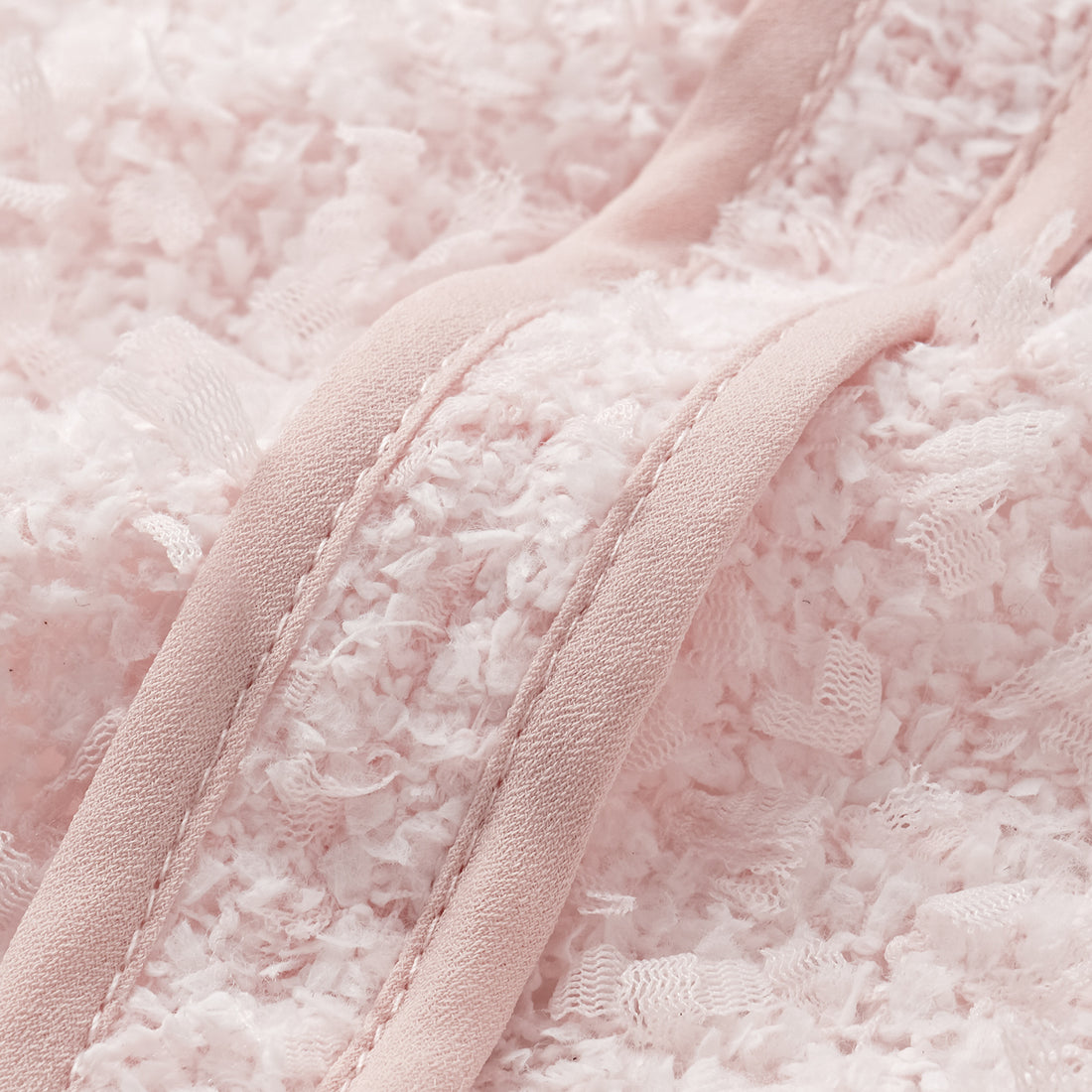 "Breeze boucle" Italian texture light tweed No.10 jacket—When Petals Fall