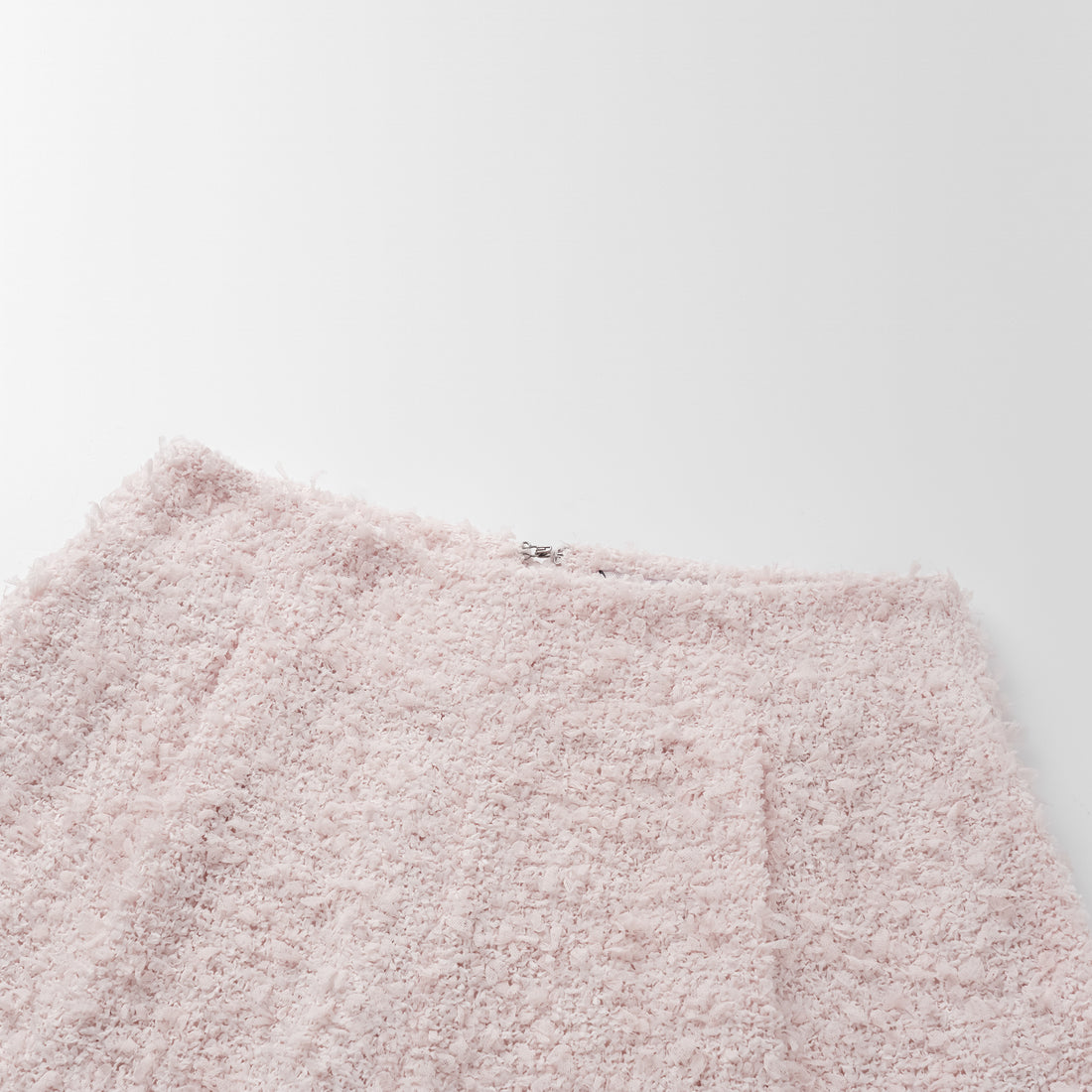 "Breeze boucle" Italian textured light tweed shorts—When Petals Fall
