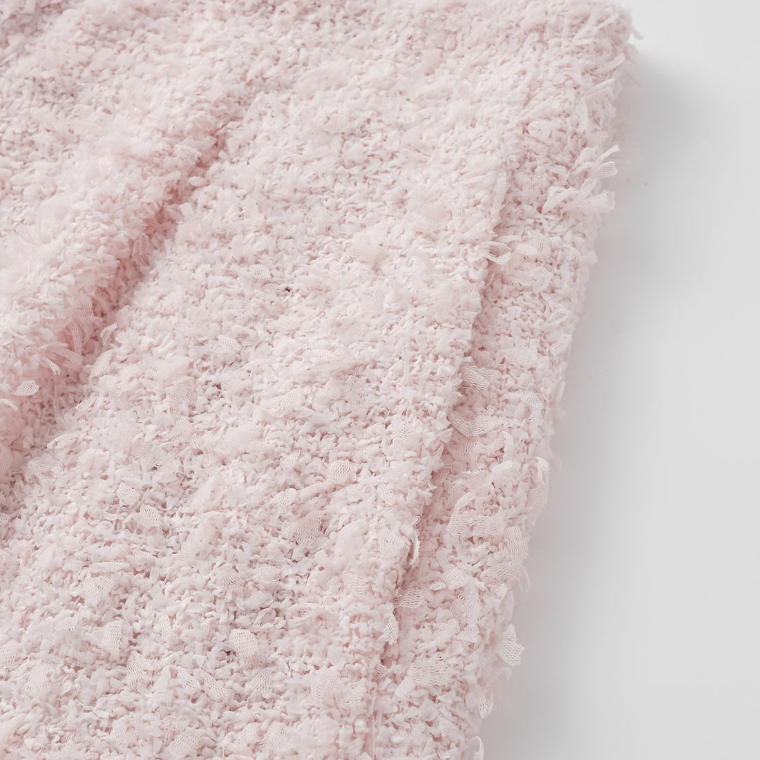 "Breeze boucle" Italian textured light tweed shorts—When Petals Fall