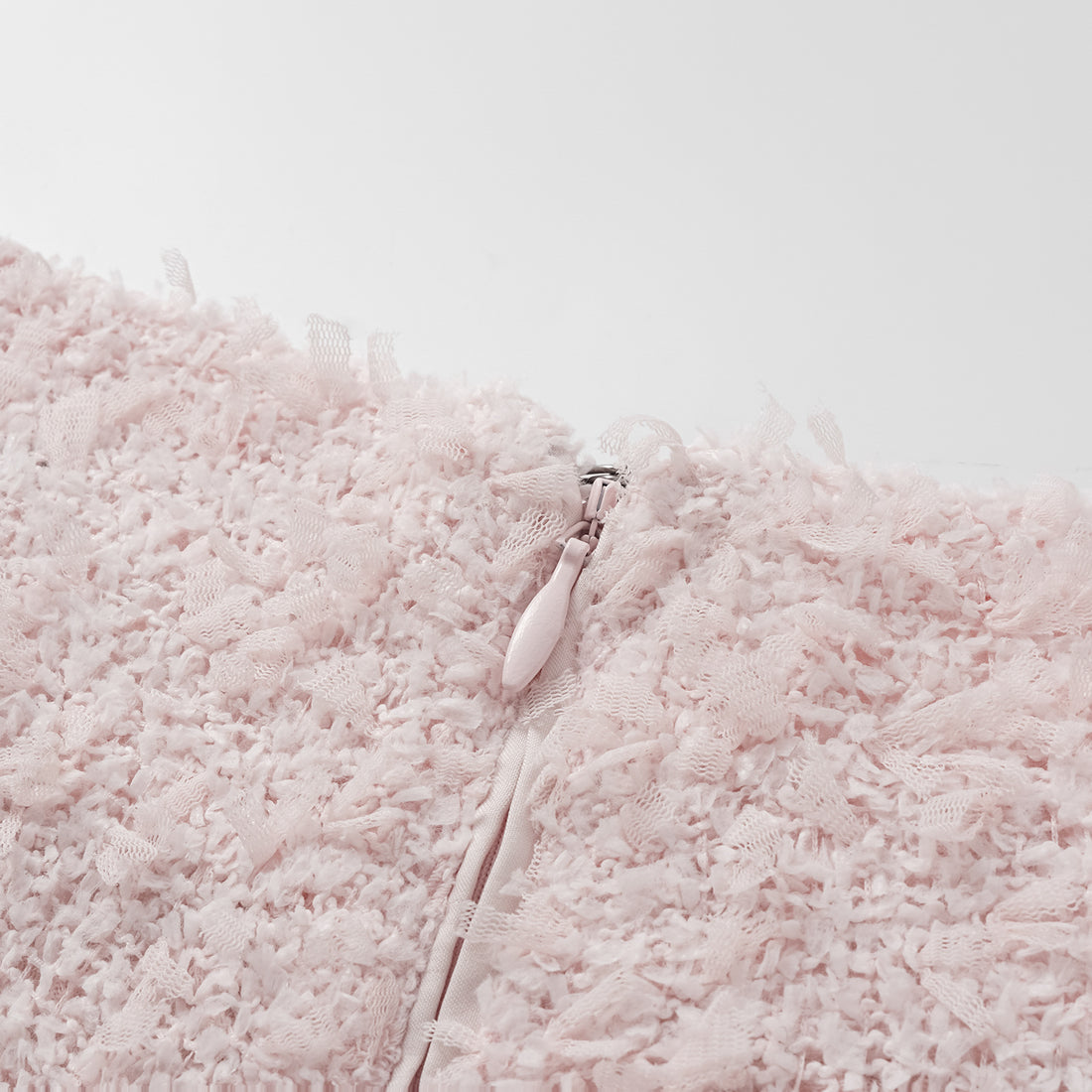 "Breeze boucle" Italian textured light tweed shorts—When Petals Fall