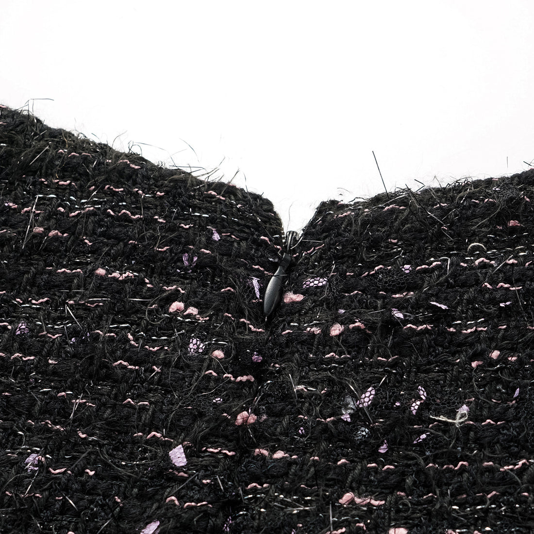 "Brunch at Ritz" Tweed A-line Dress—Hidden Pink