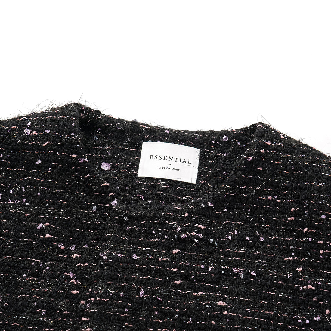 "Brunch at Ritz" Tweed Pupa Coat—Hidden Pink