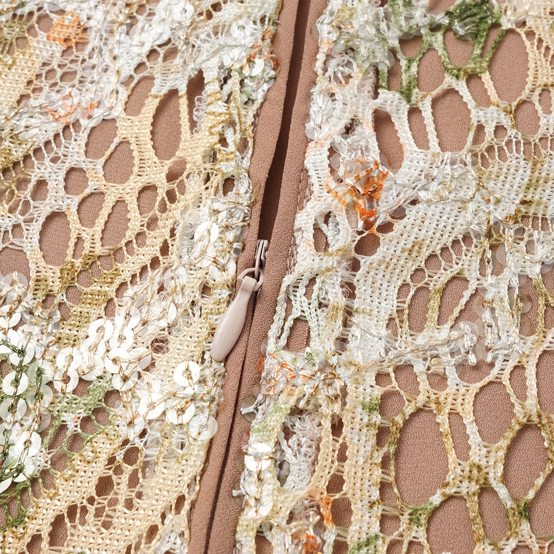"Imperial Garden Teatime" Italian luxury embroidered lace vest - Teatime
