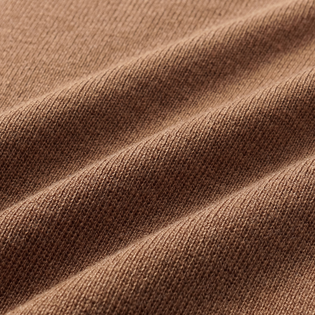 “Spring diary.” Silk Cashmere V-neck top—Camel