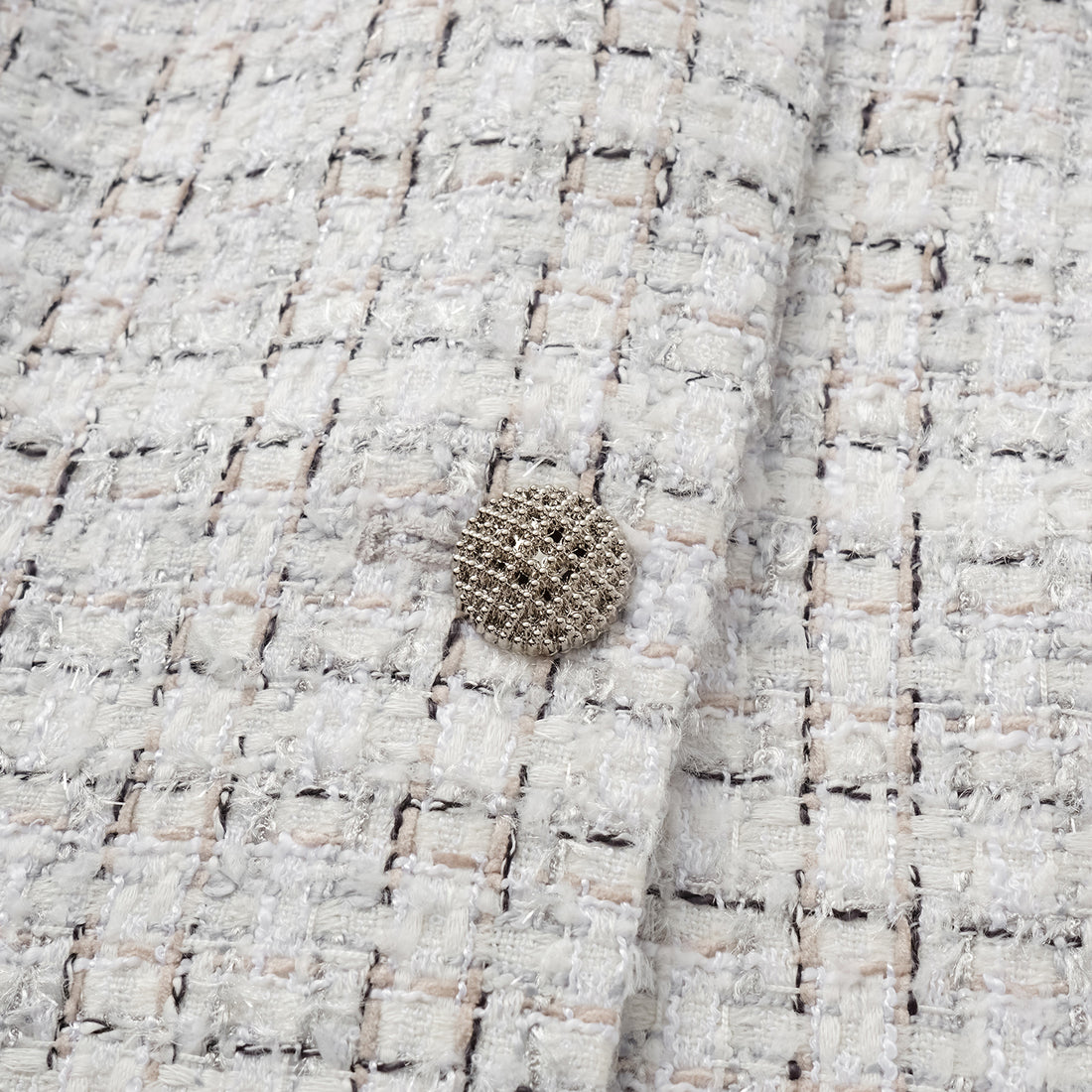 "Chelsea Citywalk." 3D-cut tweed vest - Blanc