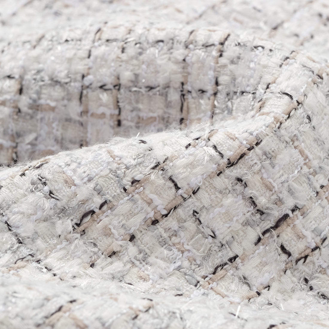 "Chelsea Citywalk." 3D-cut tweed vest - Blanc